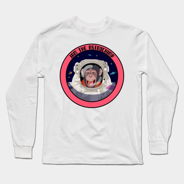 Meet the Astrochimp Long Sleeve T-Shirt by ForEngineer